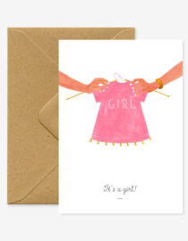 Carte double It's a girl