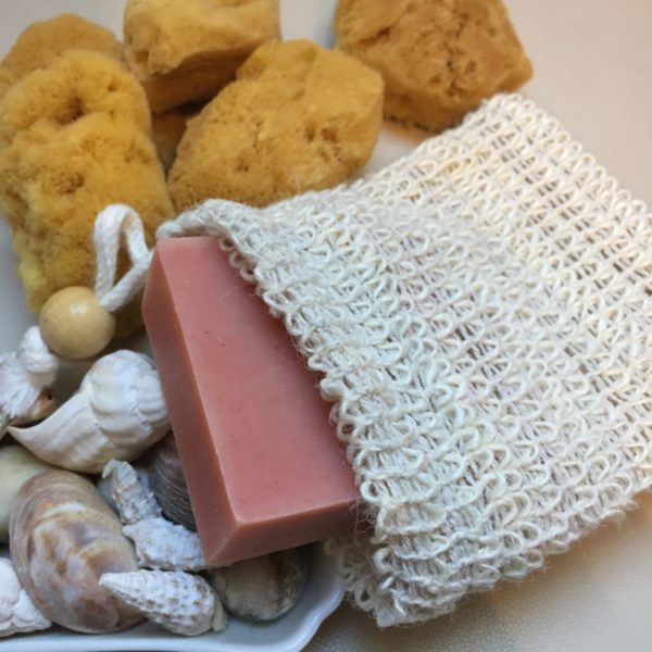 Sac à savons en sisal
