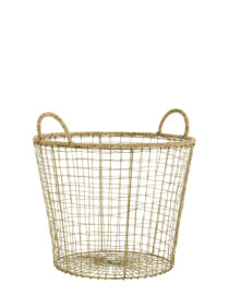 Corbeille en fil avec jute