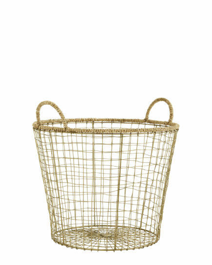Corbeille en fil avec jute