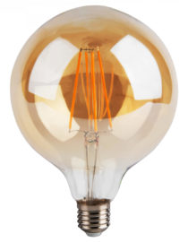 Ampoule LED Globe (D.12,5cm) filament vertical 8W (E27) Dimmable