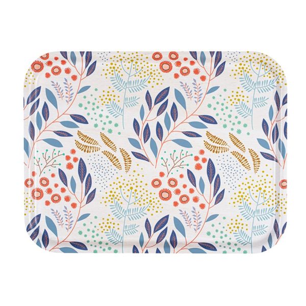 Plateau en bouleau Mimosa- rectangle 43x33cm