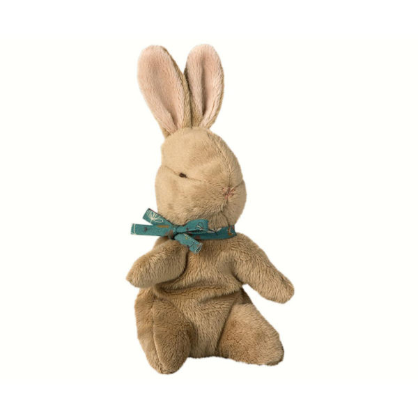 Petit Doudou Lièvre ruban bleu