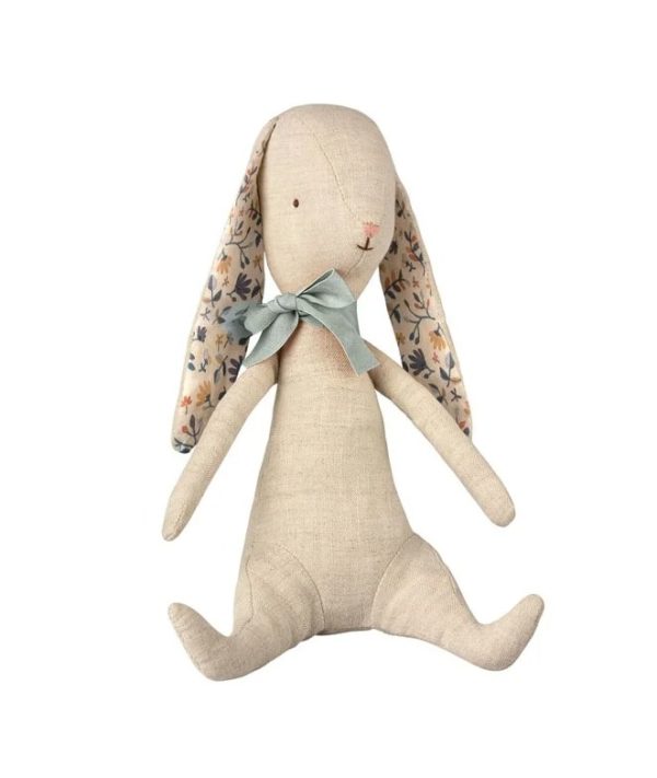 Doudou Lapin ruban bleu