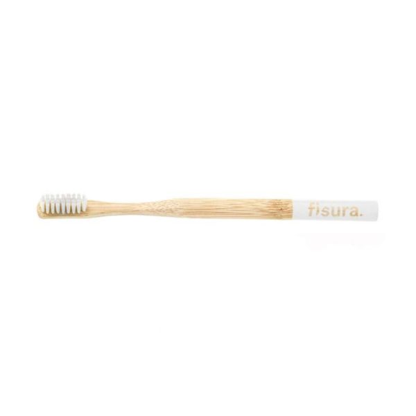 Brosse à dents en bambou, blanc