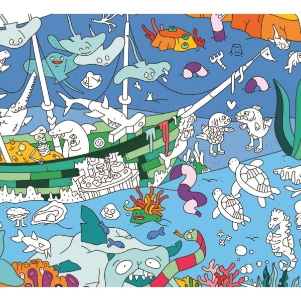 Poster à colorier - Océan - 70x100 – Image 3