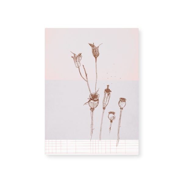 Carte simple A5 - Poppy Dust