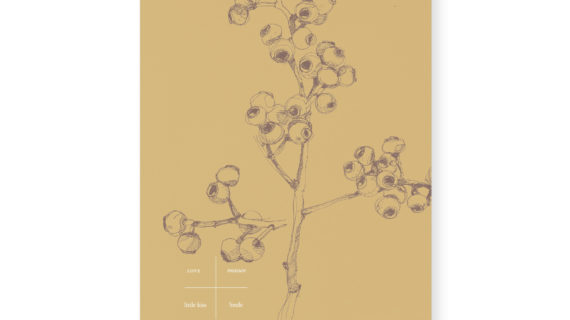 Carte simple A5 - Yellow Berry