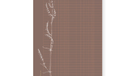 Carte simple A5 - Grass grid