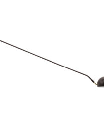 Lampe murale noire en métal, avec bras