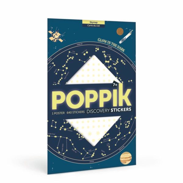 Poster en stickers - Carte du ciel phosphorescente (6-12 ans)