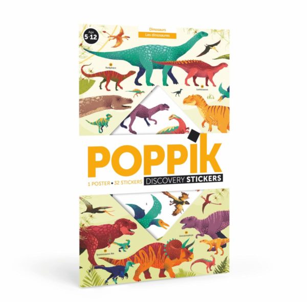 Poster en stickers - Dinosaures (5-12 ans)