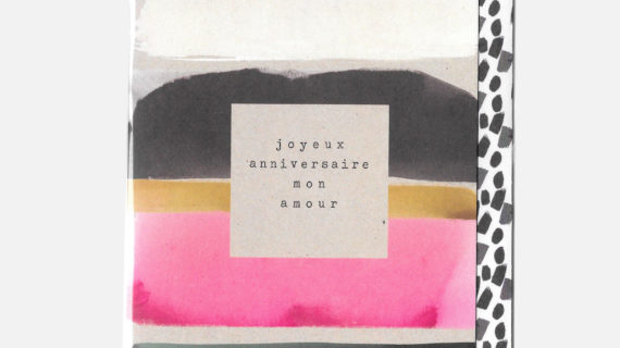 Carte double - Joyeux anniversaire mon amour