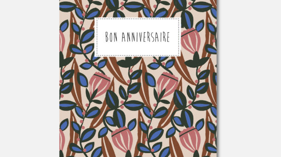 Carte double - Bon anniversaire