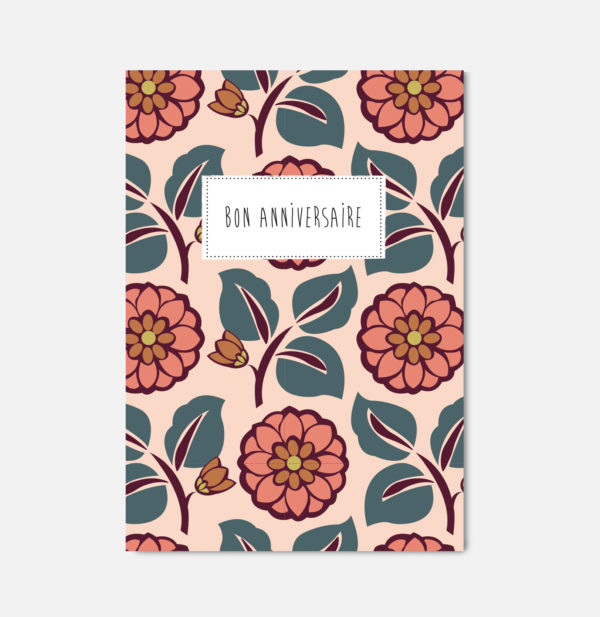 Carte double - Bon anniversaire