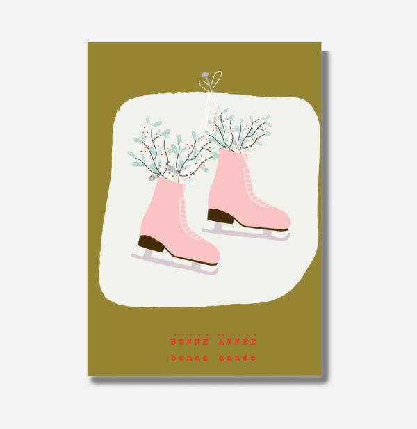 Carte double  - Bonne année