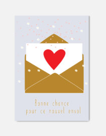 Grande carte événementielle - Bonne chance pour ce nouvel envol