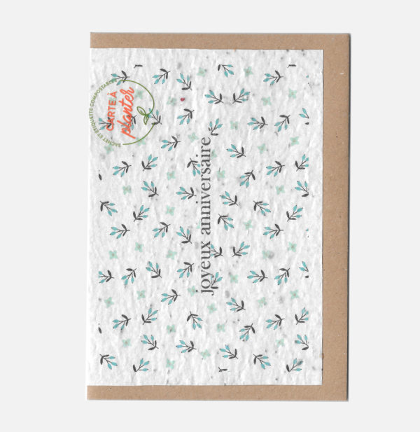 Carte à planter - Joyeux anniversaire