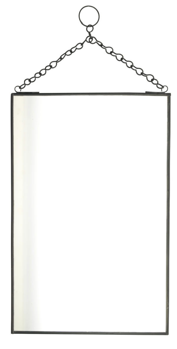 Miroir suspendu noir