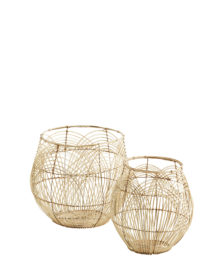 Paniers ronds en rotin