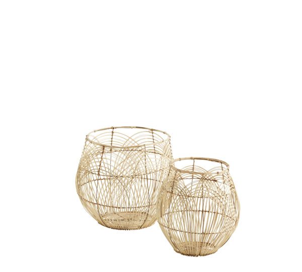 Paniers ronds en rotin