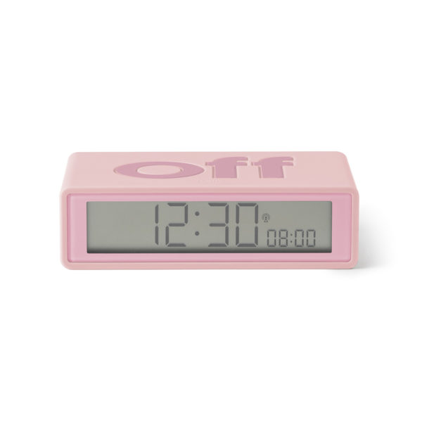 Réveil LCD réversible radio-contrôlé Flip+ Rose
