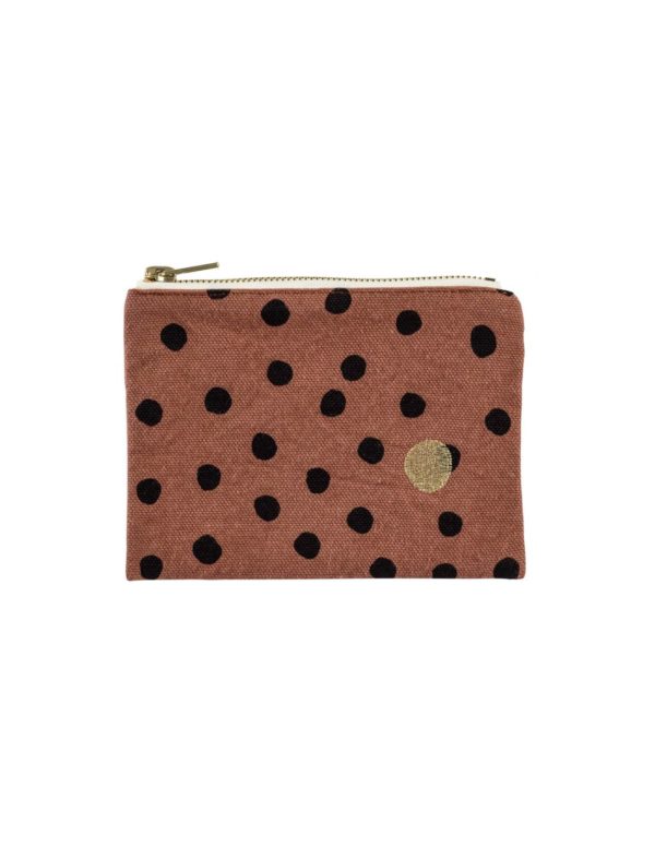Pochette Polka Rhubarbe S