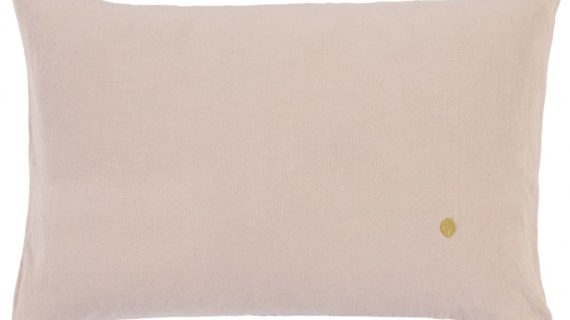 Coussin Mona Biscuit en chanvre bio 40x60cm