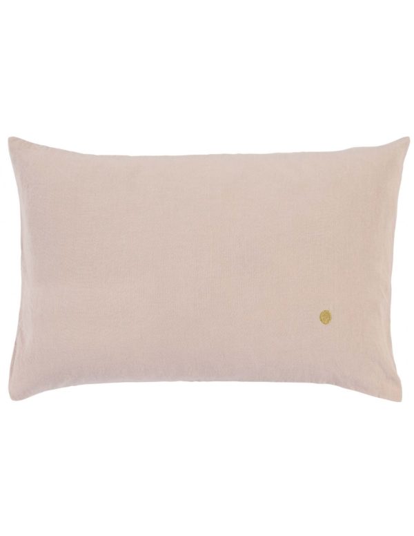 Coussin Mona Biscuit en chanvre bio 40x60cm