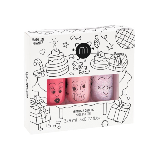 Coffret de 3 vernis à l'eau Party