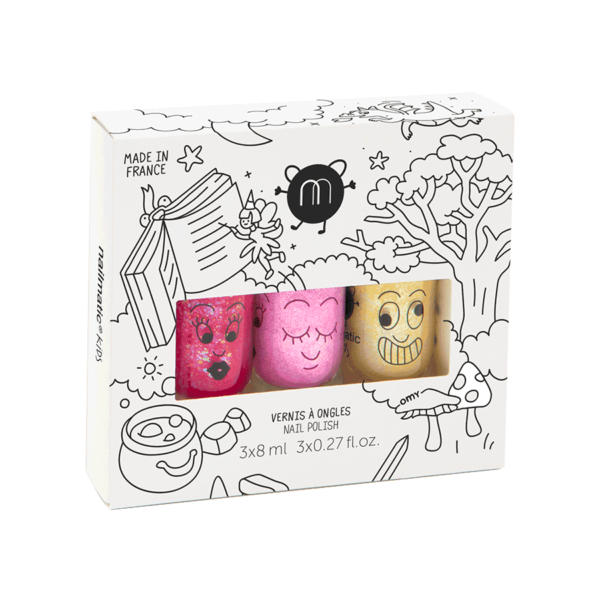 Coffret de 3 vernis à l'eau Magic Forest