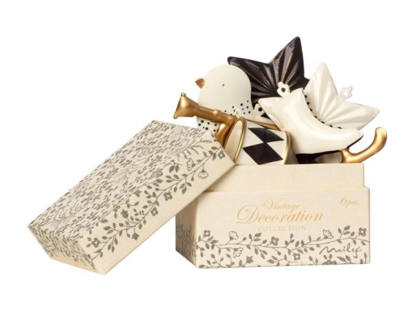 Coffret décoration Noël Anthracite/Or