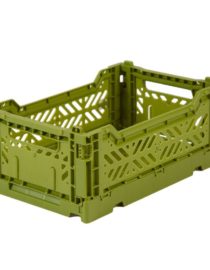 Caisse pliante Olive - Petite