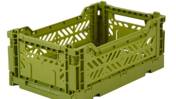 Caisse pliante Olive - Petite