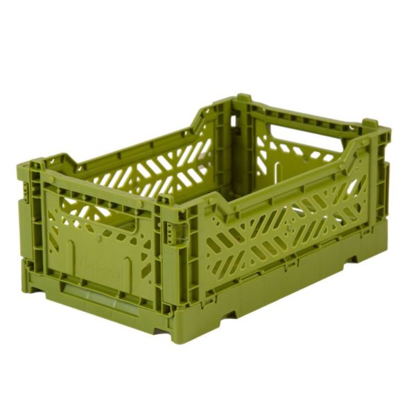 Caisse pliante Olive - Petite