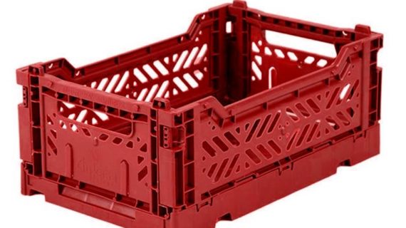 Caisse pliante Terre rouge - Petite