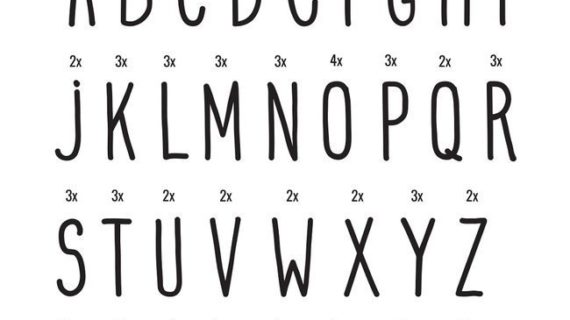Accessoires pour Lightbox - 85 lettres manuscrites et symboles