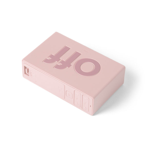 Réveil LCD réversible radio-contrôlé Flip+ Rose – Image 3