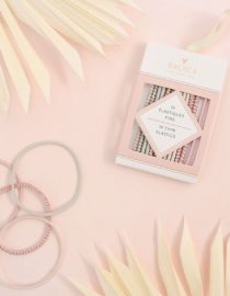 Elastiques fins couleurs pastels (x14)
