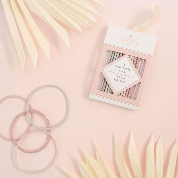 Elastiques fins couleurs pastels (x14)