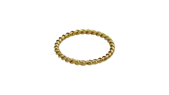 Bague torsadée L