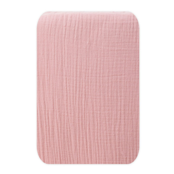 Drap housse rose lit bébé 70 x 140 cm Après la pluie