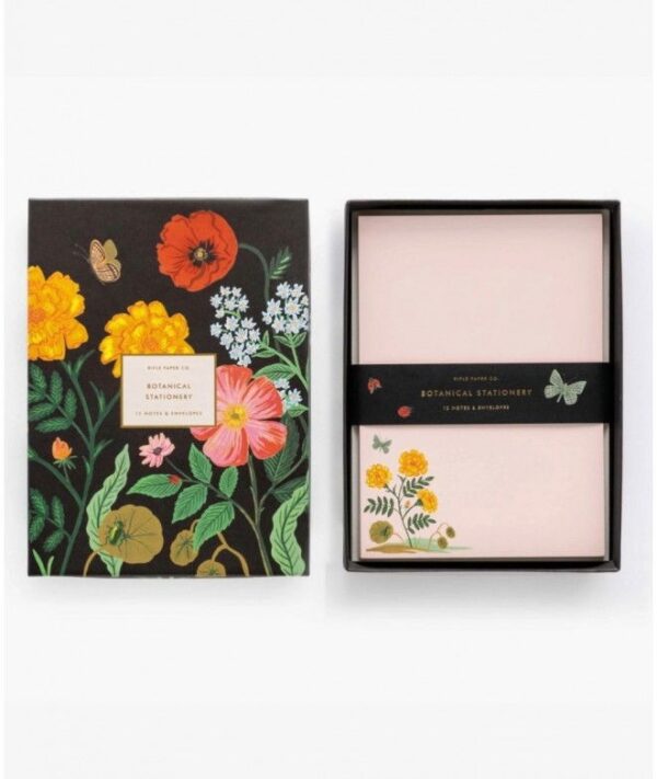 Set de 12 cartes + enveloppes - Botanical - 12,7x17,8cm