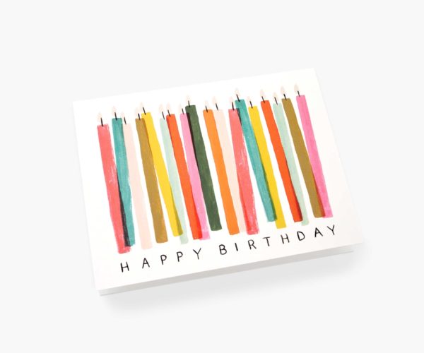 Carte double avec enveloppe - Bougies – Image 2