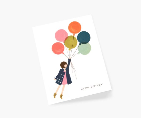 Carte double avec enveloppe - Fly away birthday – Image 2