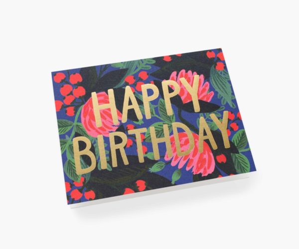 Carte double avec enveloppe - Floral Foil Birthday – Image 2