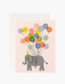 Carte double 10,5x14cm avec enveloppe - Welcome Elephant