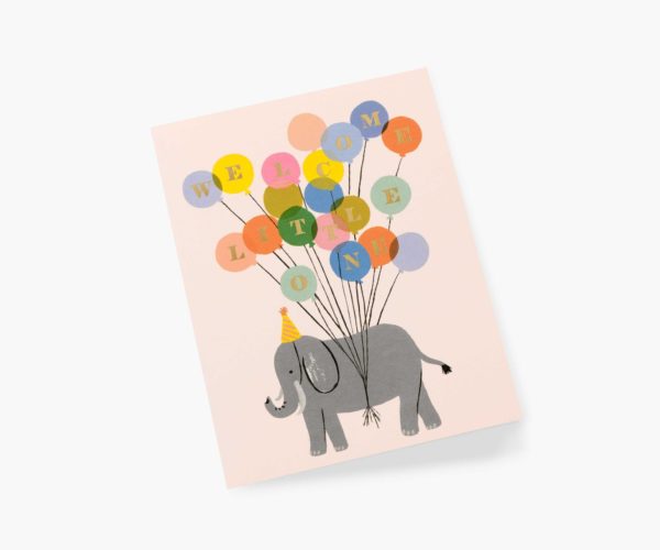 Carte double 10,5x14cm avec enveloppe - Welcome Elephant – Image 2