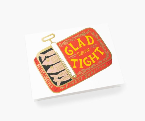 Carte double avec enveloppe - Glad we're tight – Image 2