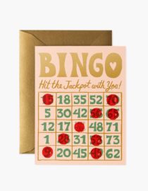Carte double avec enveloppe - Bingo Card
